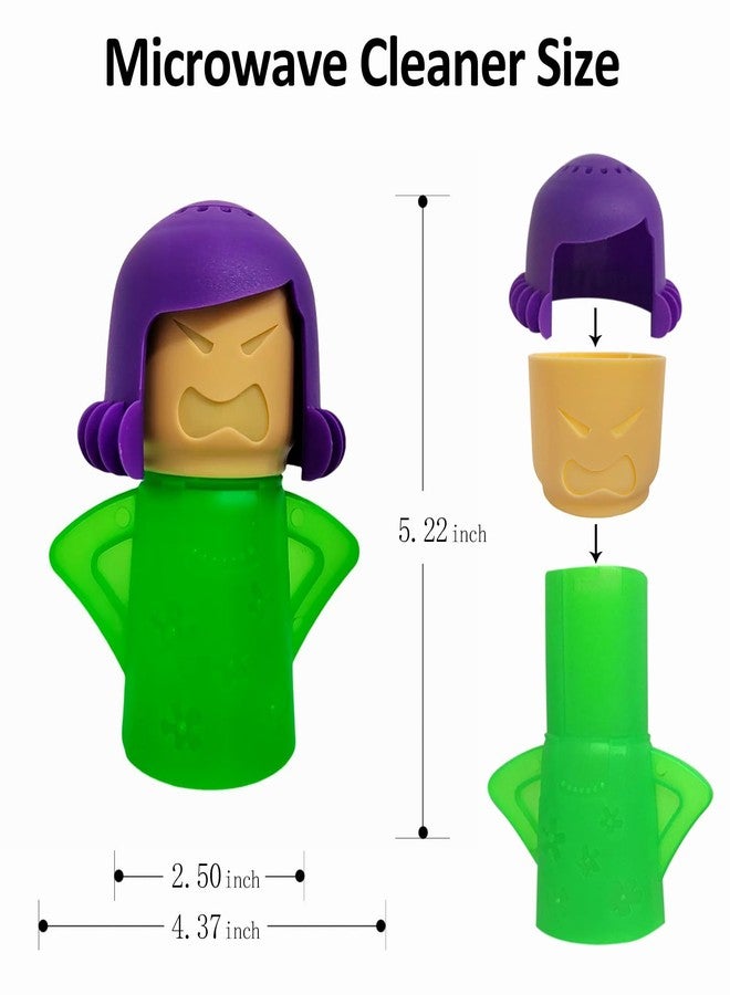 NGT new guide steps Microwave Cleaner Microwave Angry Mama Oven Cleaner High Temperature Steam Cleaning Equipment Tool Steam Cleans Add Vinegar and Water (Green) - Image 5